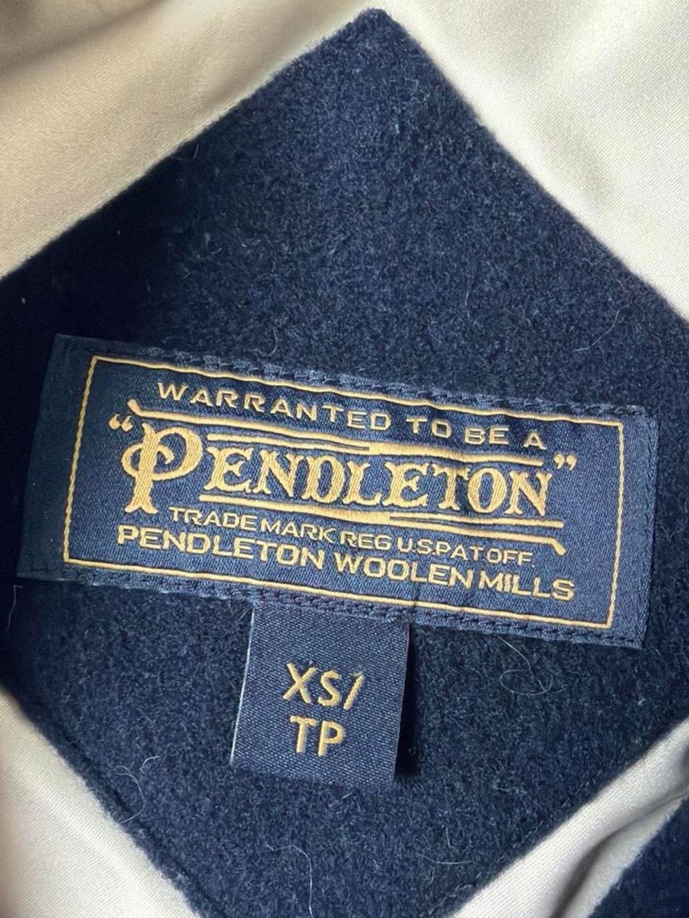 Pendleton Navy Wool toggle coat - Picture 2 of 9